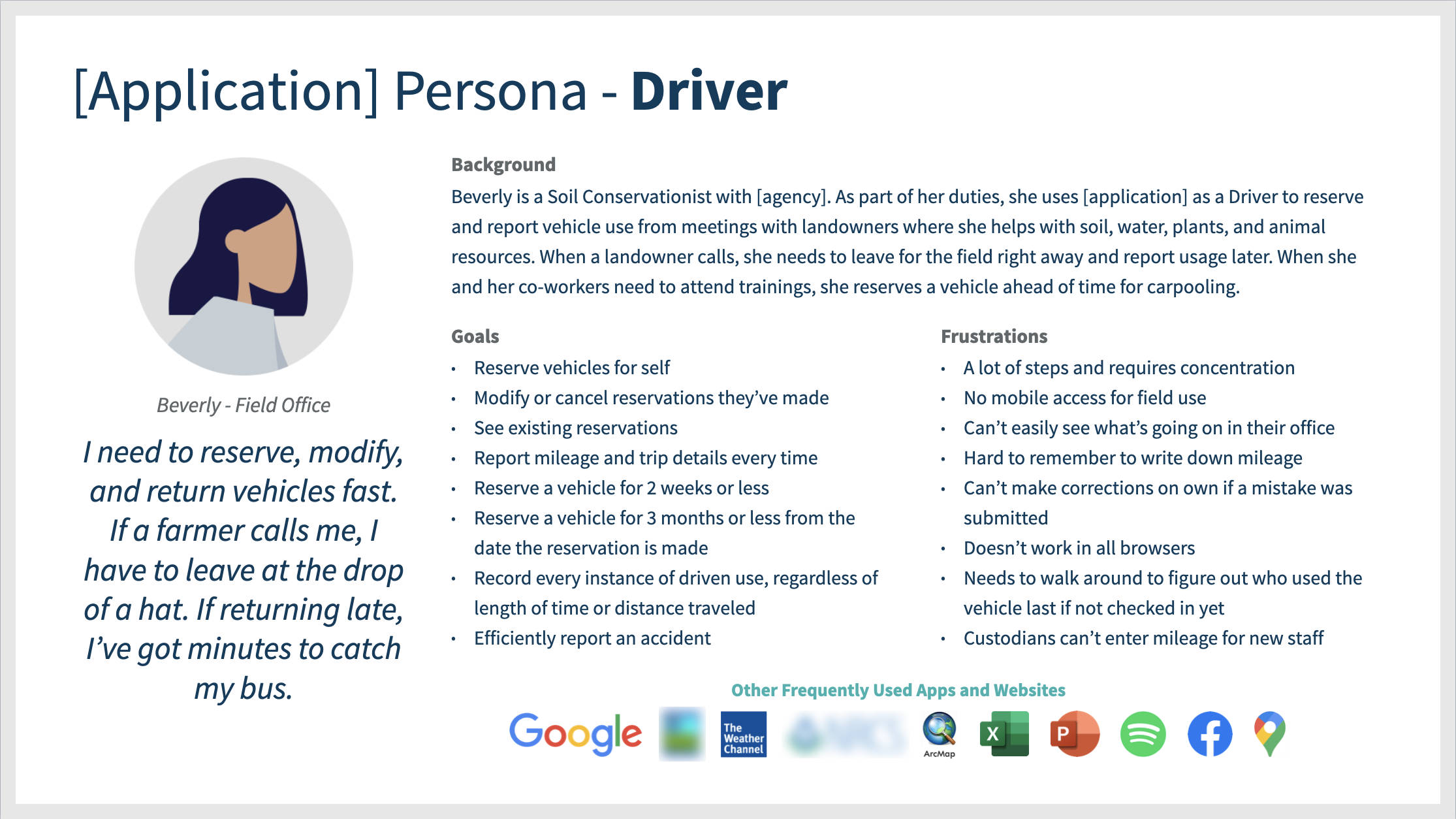 Persona: Driver